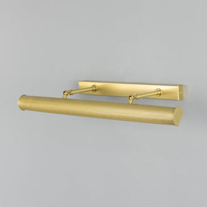 Cambridge Adjustable Reeded Brass Picture Light 60.5cm IP20 - View 16