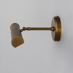 Bilbury Adjustable Reeded Brass Picture Light 35.5cm IP20 - View 3