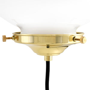 Oranmore 25cm Wall Light | Polished Brass & Matt Black | OP - View 10