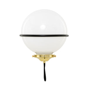 Oranmore 25cm Wall Light | Polished Brass & Matt Black | OP - View 6