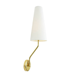 Rhyl Modern Wall light with Fabric Shade - View 3