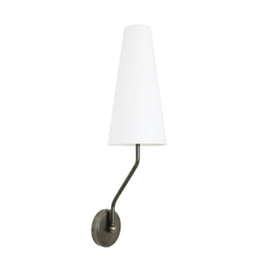 Rhyl Modern Wall light with Fabric Shade - Main View
