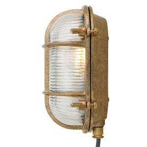 Ruben Small Brass Oval Marine Light 20cm IP64 - View 6