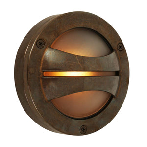 Seri 14cm Semi-Flush Wall Light | Antique Brass - View 3