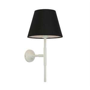 Tenby Modern Brass Wall Light with Fabric Shade 44cm IP20 - View 4