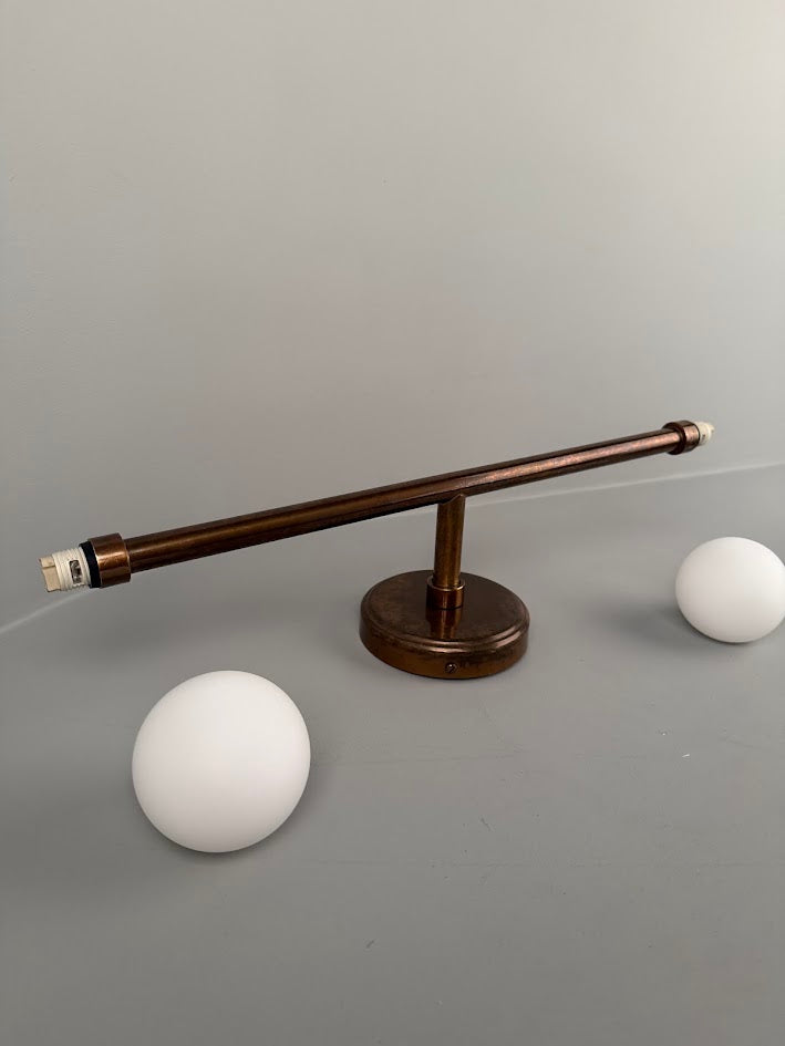 Monto Double Globe Slim Bathroom Wall Light 61cm IP44 - Subtle Wear