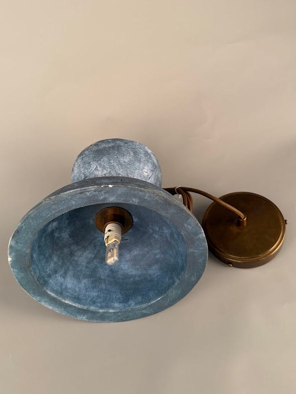Nakaii Organic Ceramic Pendant Light, Blue Earth 20cm IP20 - Subtle Wear