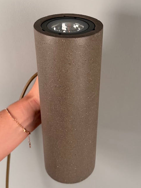 Pudong Cylindrical Outdoor Concrete Wall Light 9cm IP65 - Like New