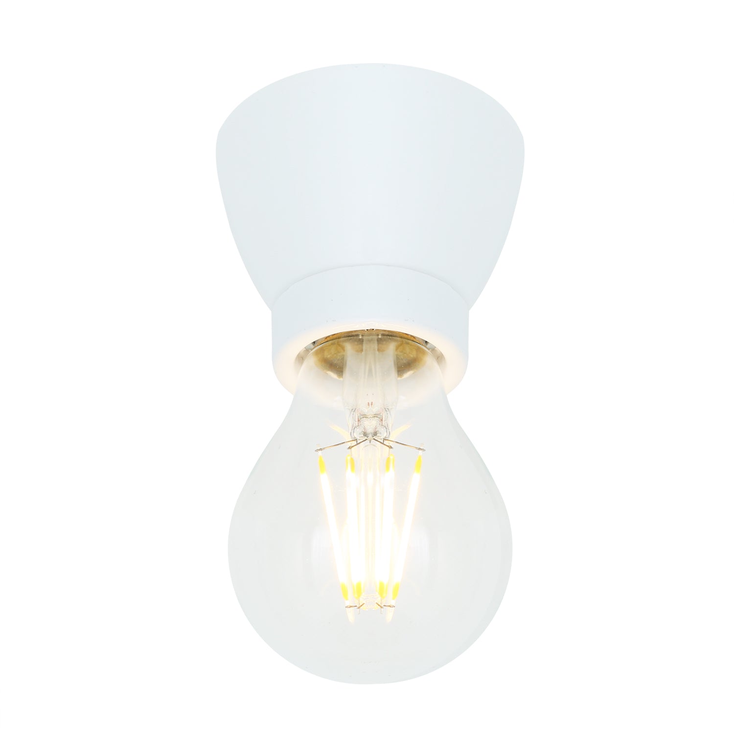 Baltimore Flush Light Fitting | White