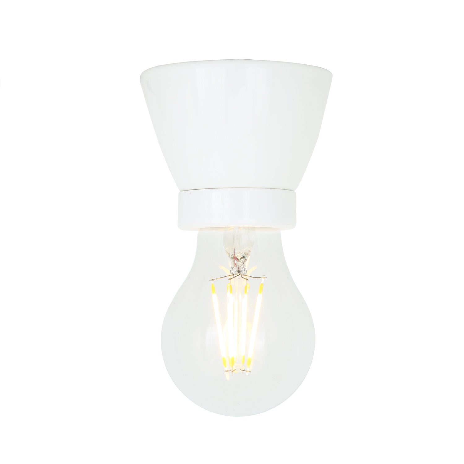 Baltimore Flush Light Fitting | White