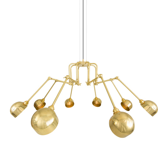 San Jose Modern Chandelier | Polished Brass