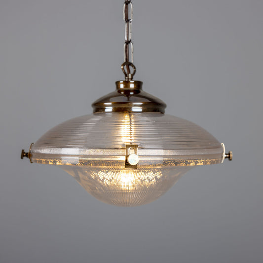 Ozark Victorian Vintage Glass Pendant Light 33cm