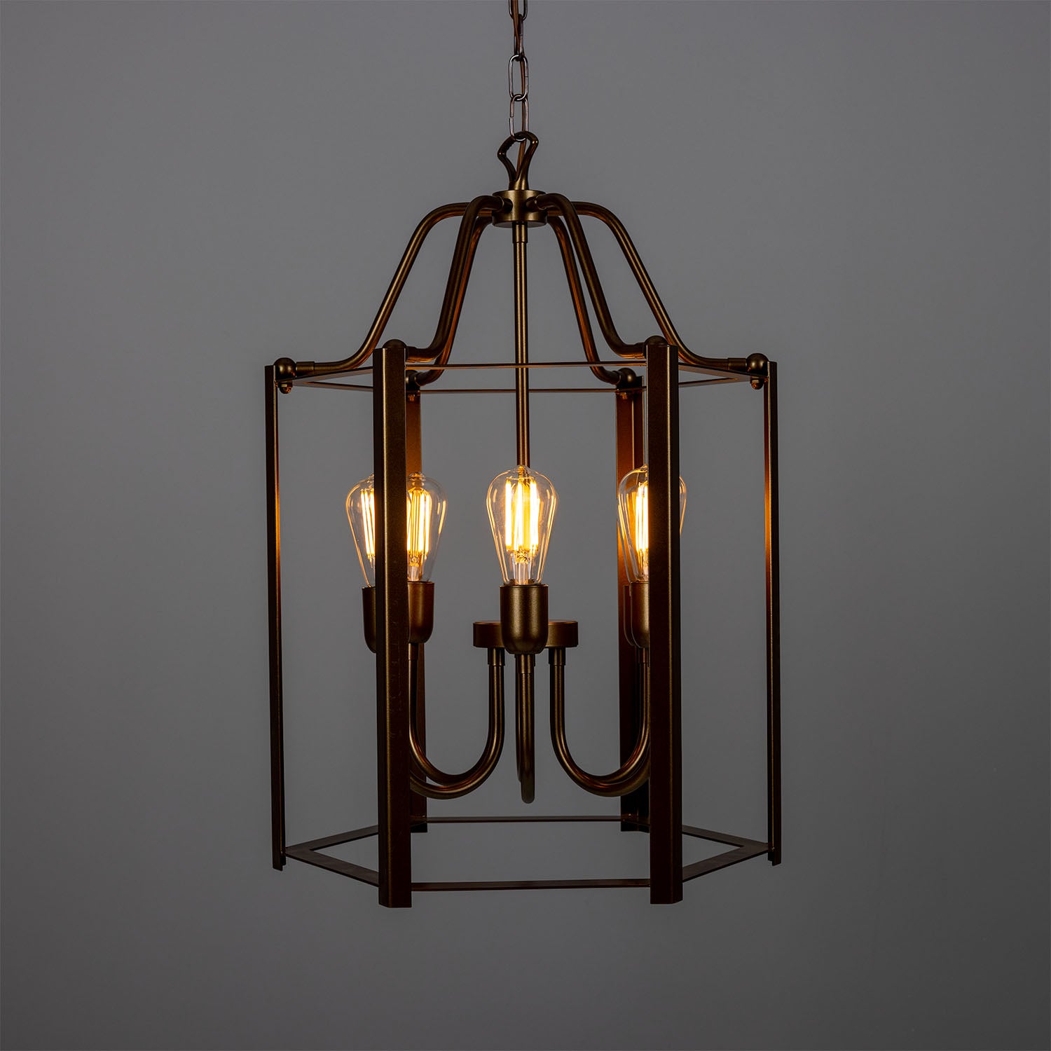 Portroe 6 Light Lantern | Bronze