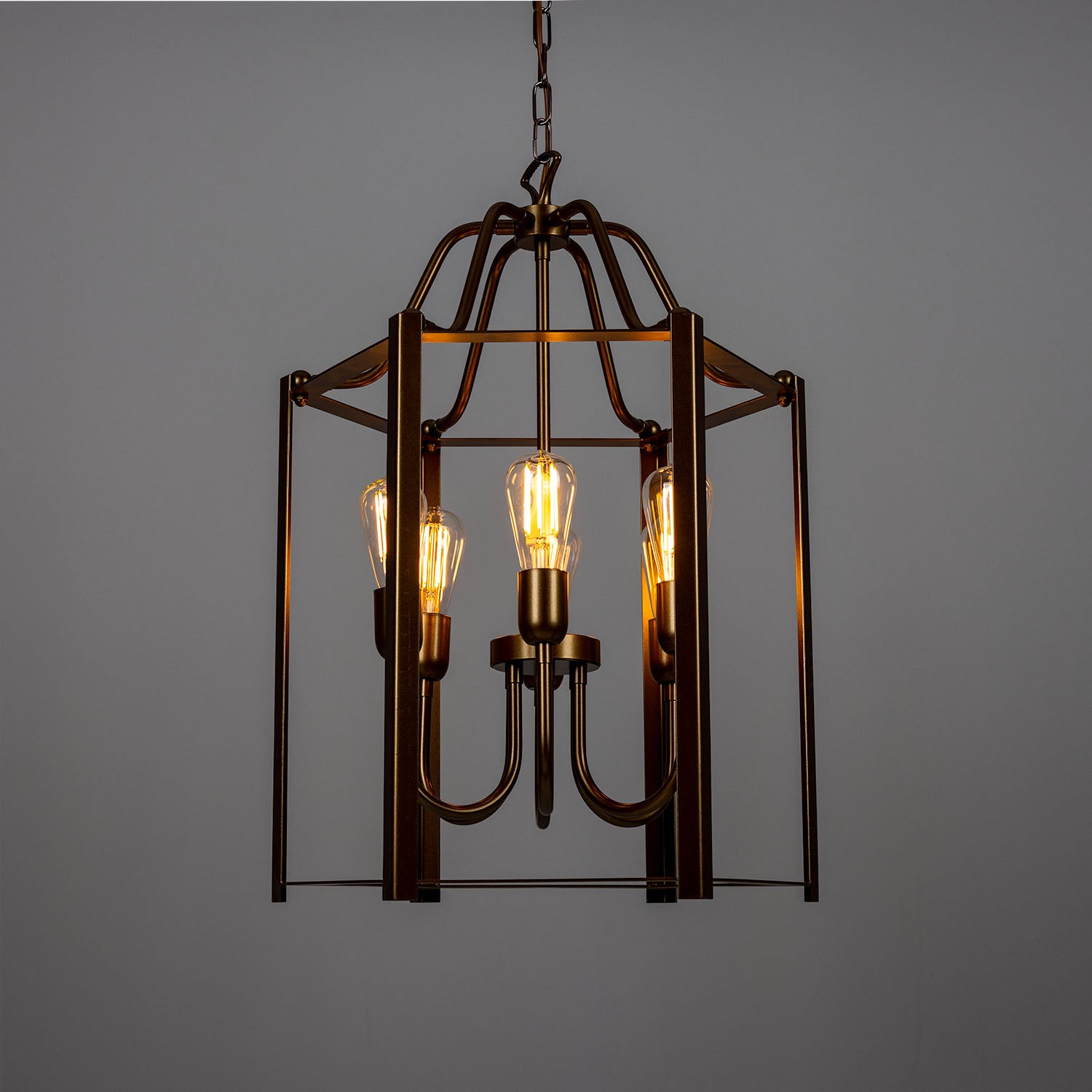 Portroe 6 Light Lantern | Bronze