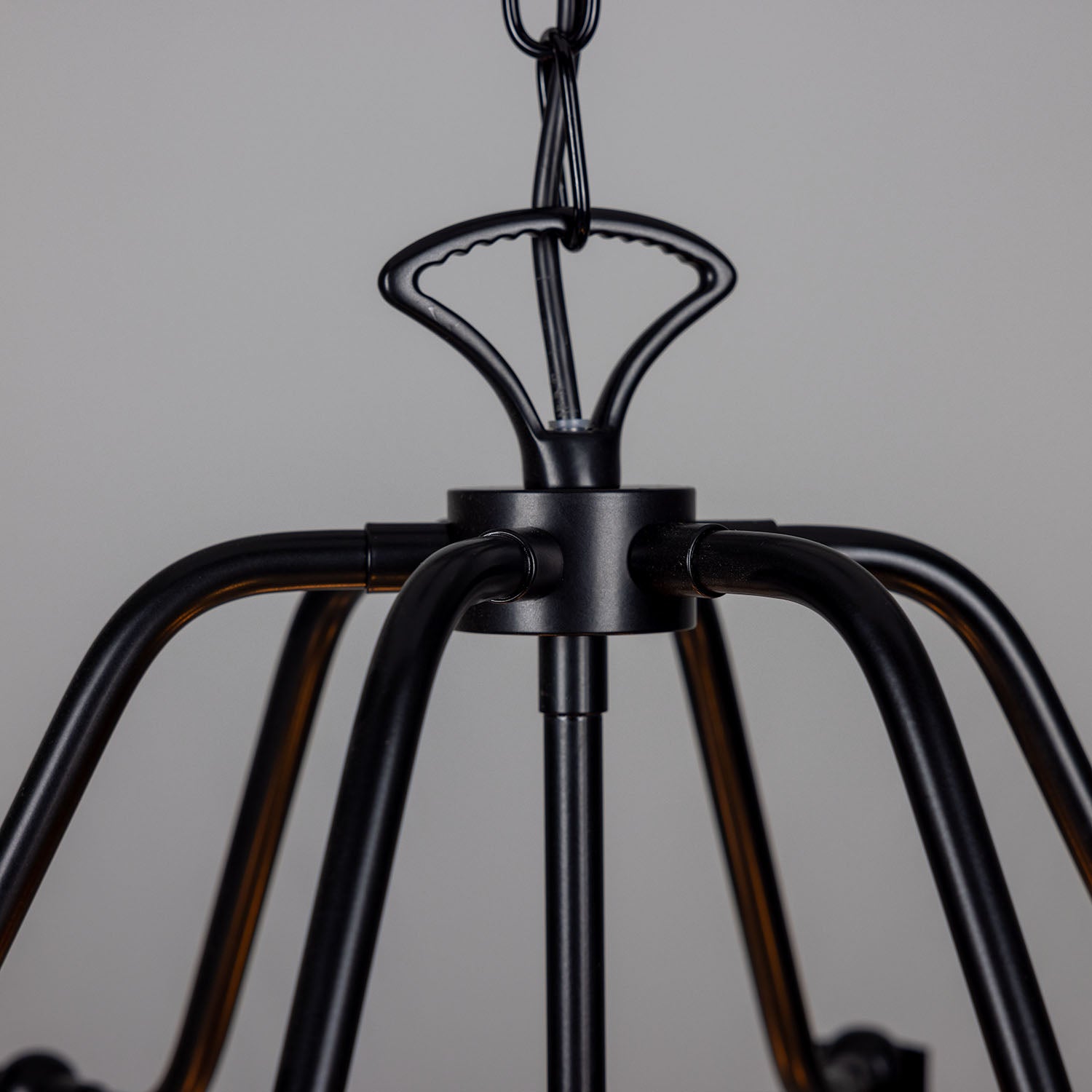 Portroe 6 Light Lantern | Matte Black