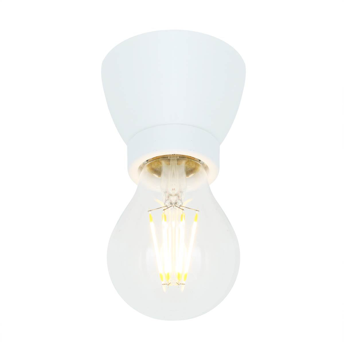 Baltimore Flush Light Fitting | Black - View 4