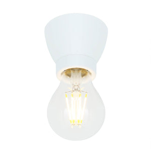 Baltimore Flush Light Fitting | Black - View 4