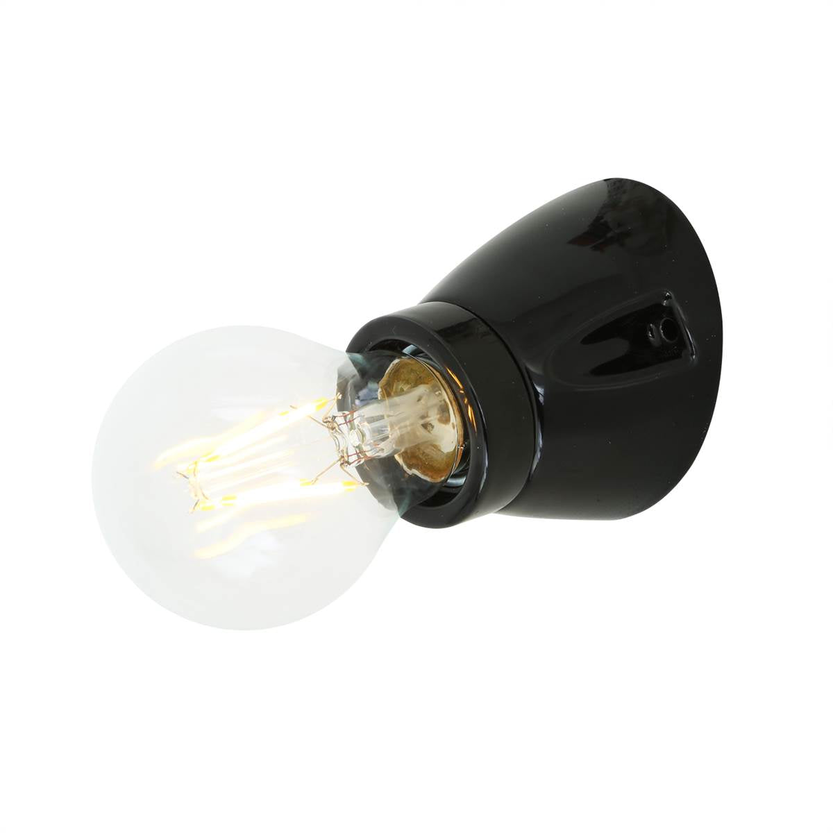Baltimore Angled Flush Light Fitting | White - View 1