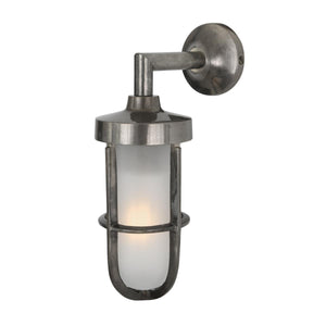 Cladach brass well glass wall light IP65 - View 7