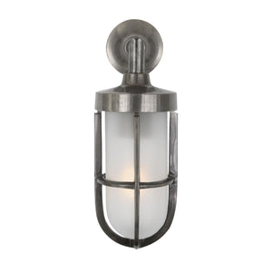 Cladach brass well glass wall light IP65 - View 9
