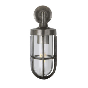 Cladach brass well glass wall light IP65 - View 6