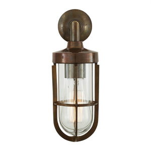 Cladach brass well glass wall light IP65 - View 13