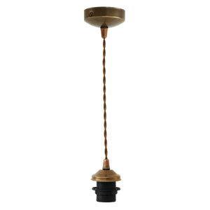 Doha twisted braided suspension pendant light - Main View