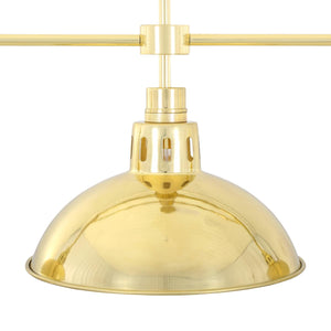 Georgia Vintage Brass Bar Pendant, Three Light - View 5