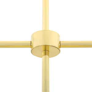 Georgia Vintage Brass Bar Pendant, Three Light - View 6