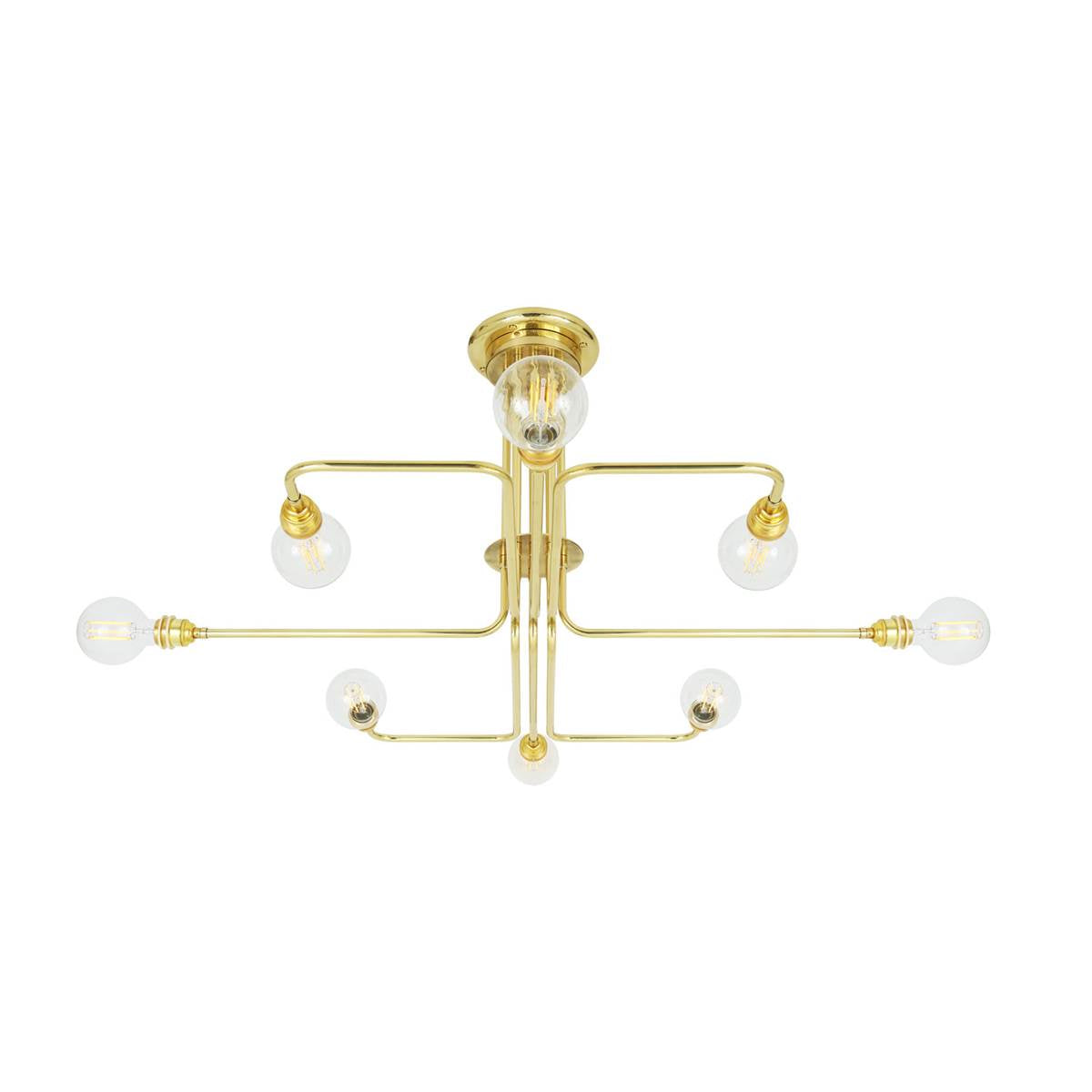 Irbid Modern Flush Chandelier, Eight-Arm - View 6