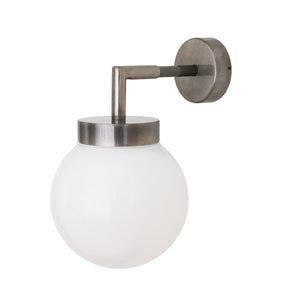 Jordan Small Globe Wall Light 27cm IP65 - Main View