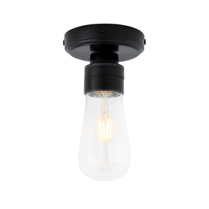 Kura Brass / Glass Ceiling Light IP65 - View 5