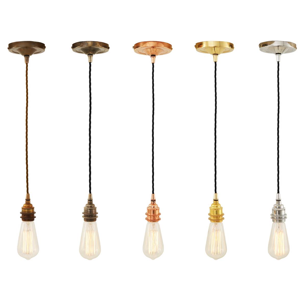 Lome Vintage Braided Pendant Light 8cm IP20 - View 7
