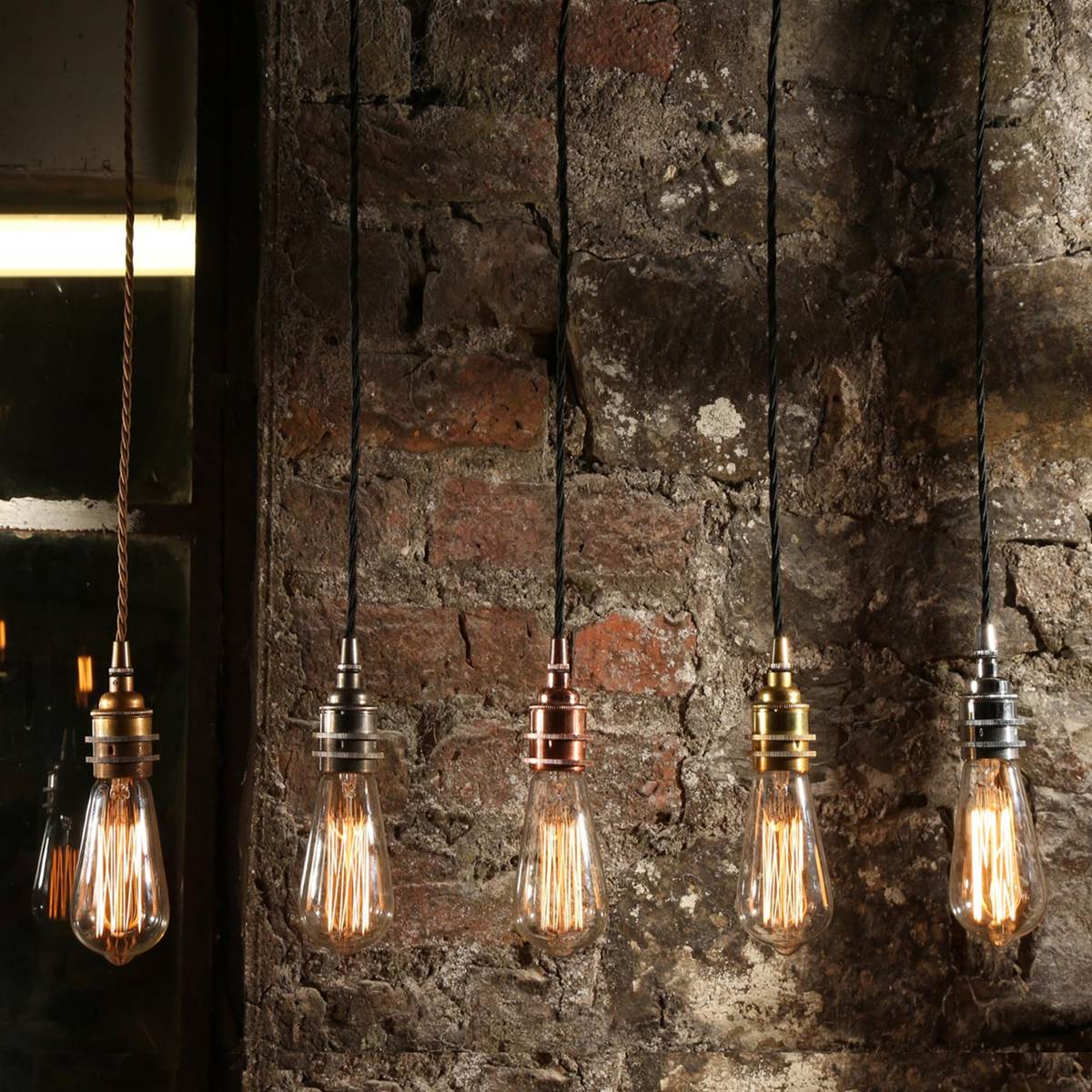 Lome Vintage Braided Pendant Light 8cm IP20 - View 8