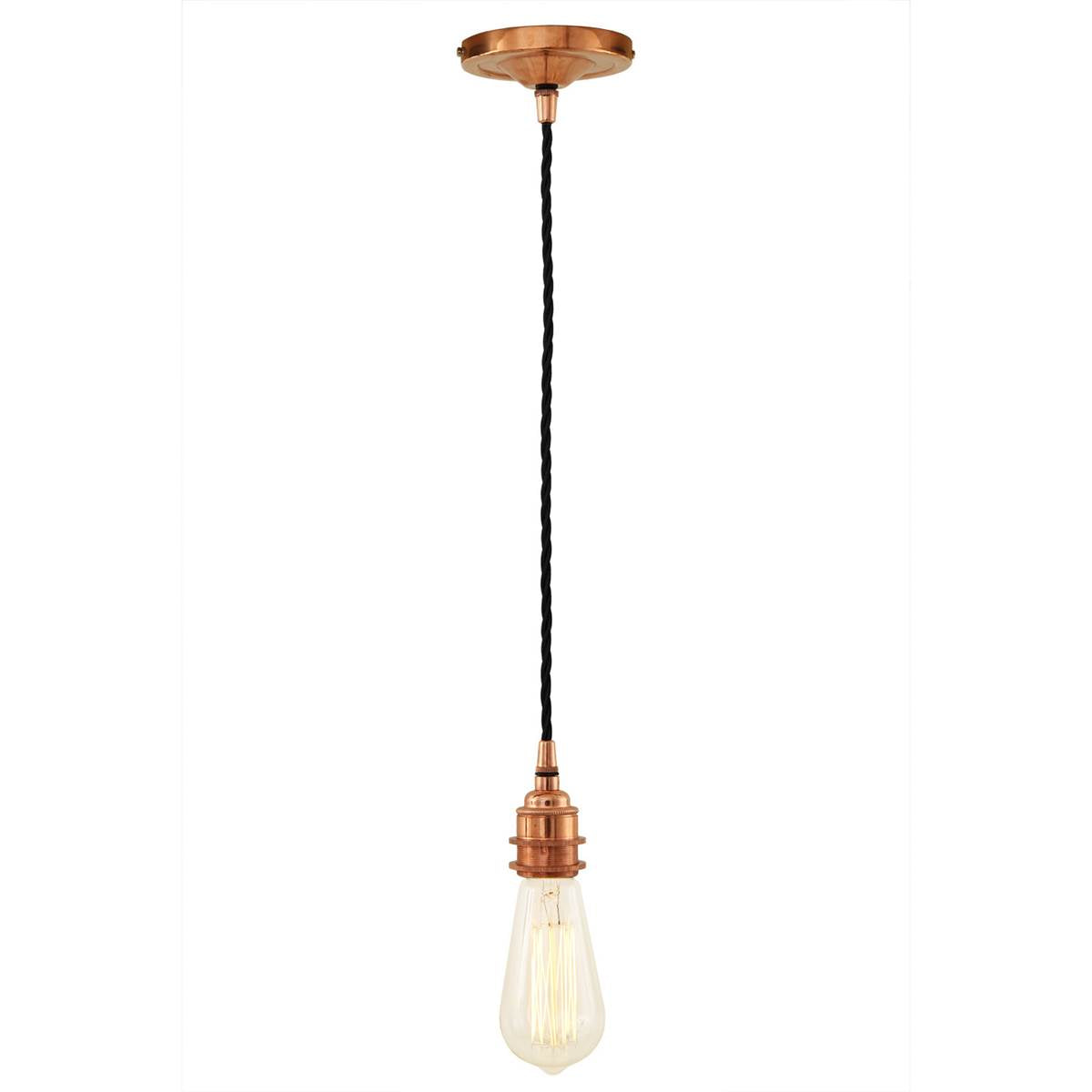 Lome Vintage Braided Pendant Light 8cm IP20 - View 5
