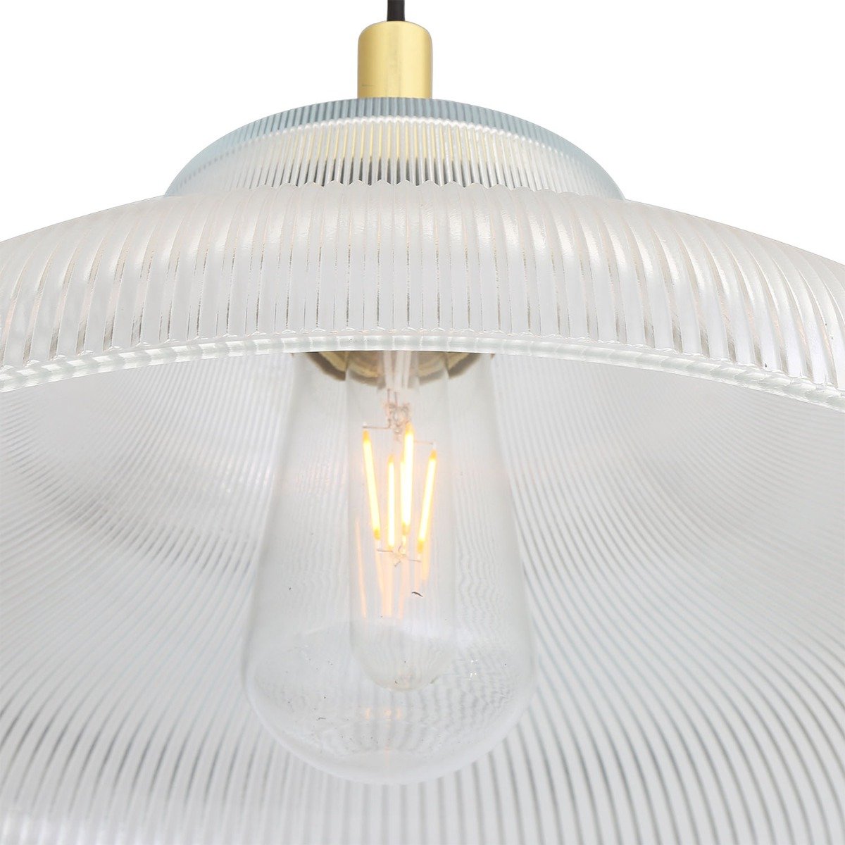 Aquarius Prismatic Glass Pendant Light 40cm IP65 - View 2