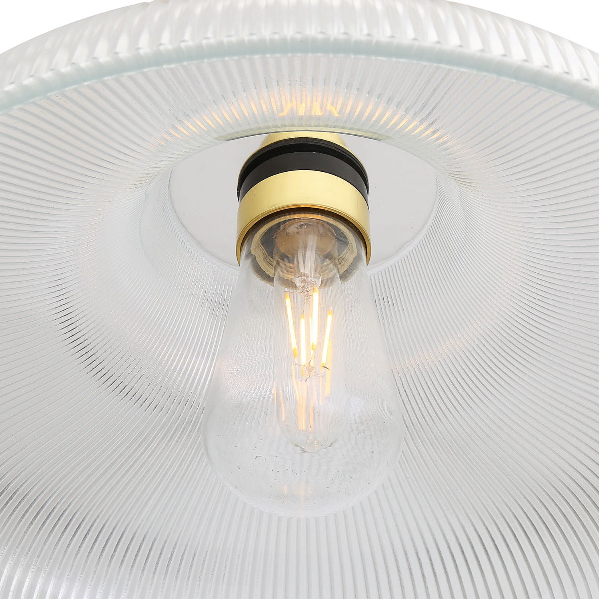 Aquarius Prismatic Glass Pendant Light 40cm IP65 - View 3