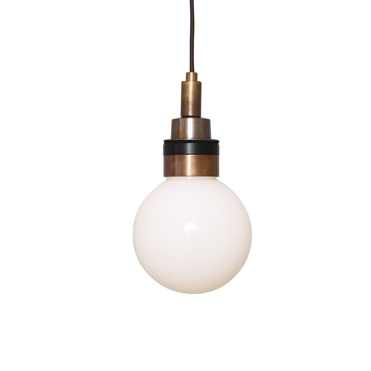 Loch Small Glass Globe Bathroom Pendant IP65 - View 3