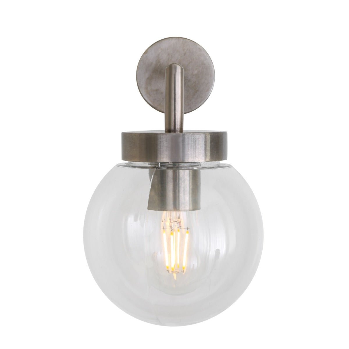 Jordan Small Globe Wall Light 27cm IP65 - View 2
