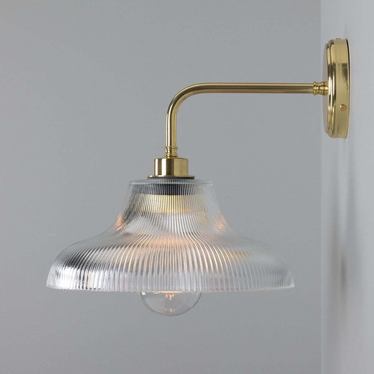 Mono Vintage Railway Glass Bathroom Wall Light 30cm IP65 - View 21