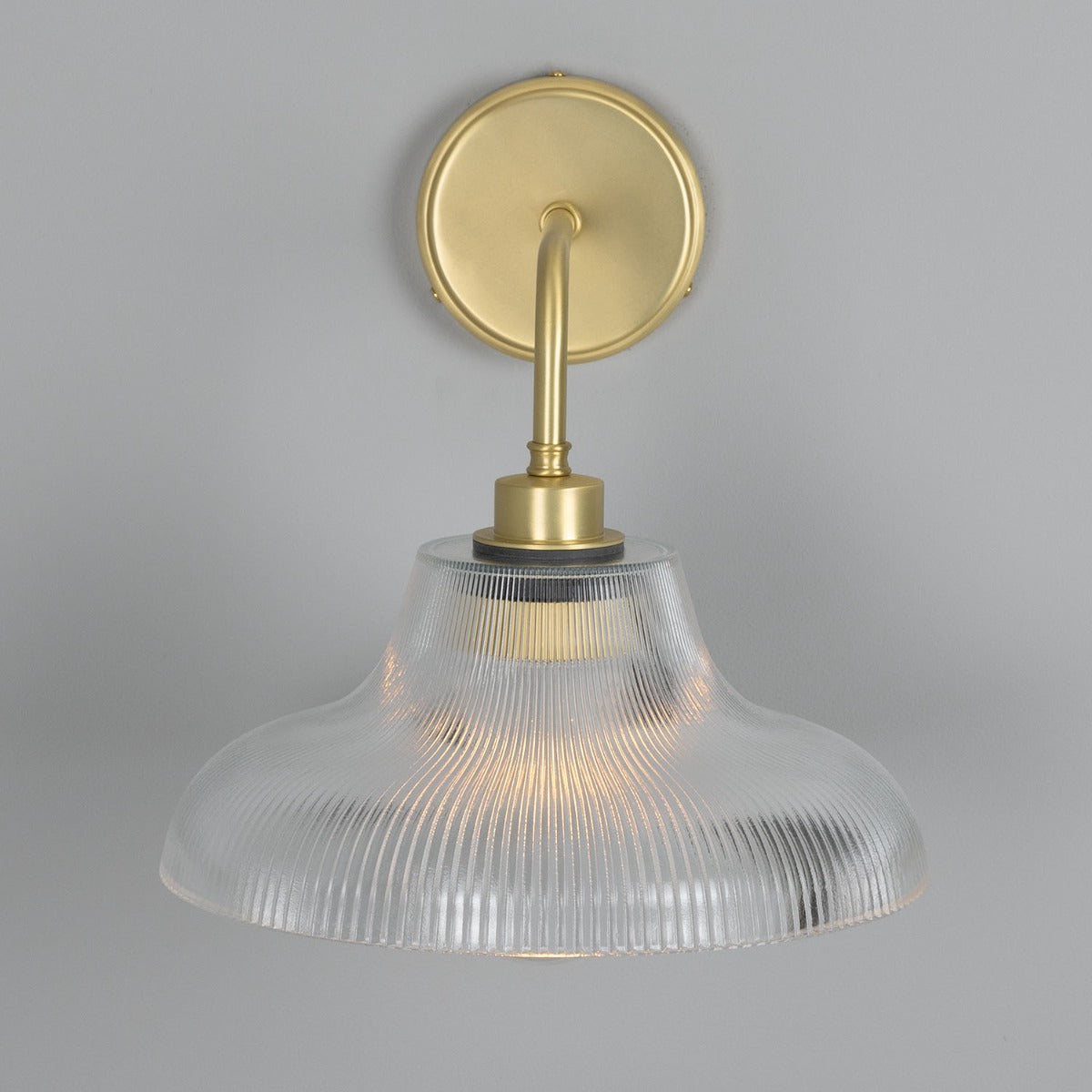 Mono Vintage Railway Glass Bathroom Wall Light 30cm IP65 - View 5