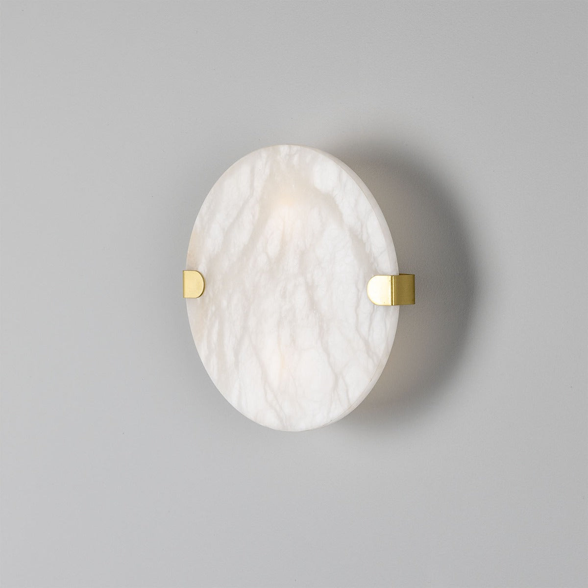 Dundee Circular Alabaster Wall Light - View 2
