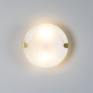 Dundee Circular Alabaster Wall Light - View 3