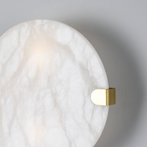 Dundee Circular Alabaster Wall Light - View 7