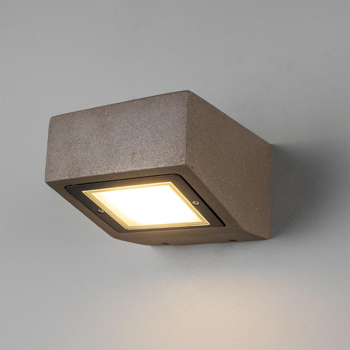 Trieste Outdoor Concrete Wall Light 13cm IP65 - Subtle Wear