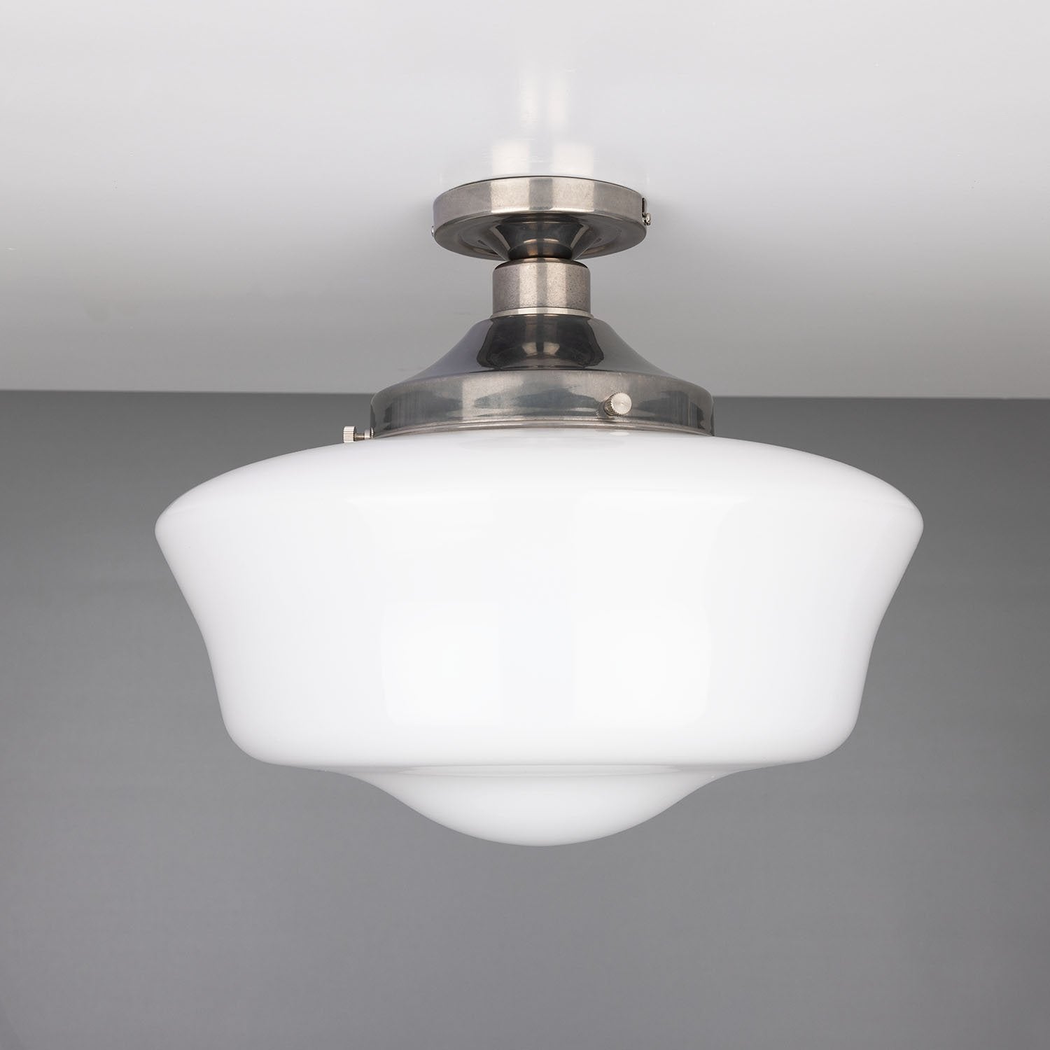 Schoolhouse Traditional Flush Ceiling Light 35cm - View 4