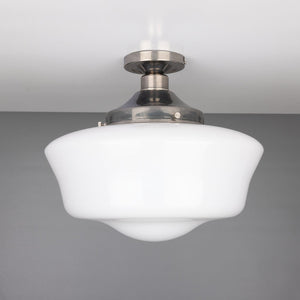 Schoolhouse Traditional Flush Ceiling Light 35cm - View 4