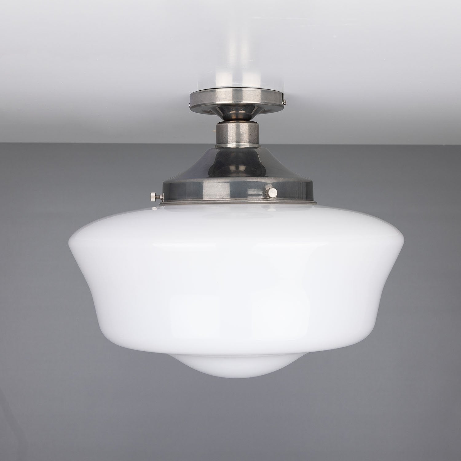 Schoolhouse Traditional Flush Ceiling Light 35cm - View 3