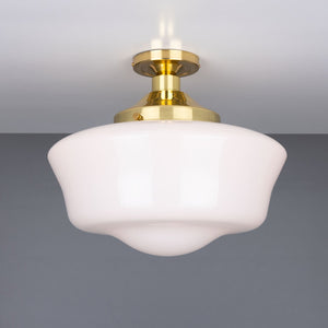 Schoolhouse Traditional Flush Ceiling Light 35cm - View 6