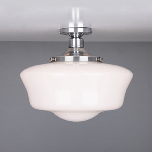 Schoolhouse Traditional Flush Ceiling Light 35cm - View 9